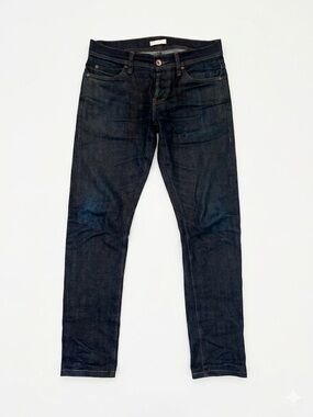 Men’s Raw Selvedge Indigo Denim Jeans - Size 31 - Slim Tapered - Natural Fades